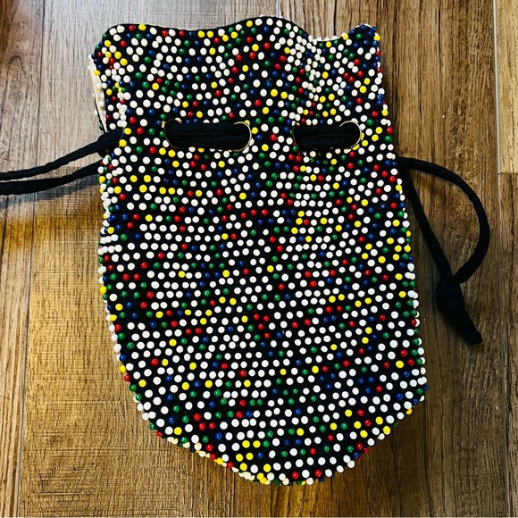 Vintage Beaded Deawstring Handbag - Picture 2 of 3
